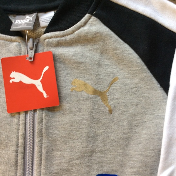 Puma Boys Midweight Track Jacket Size 10/12 NWT - Picture 3 of 5